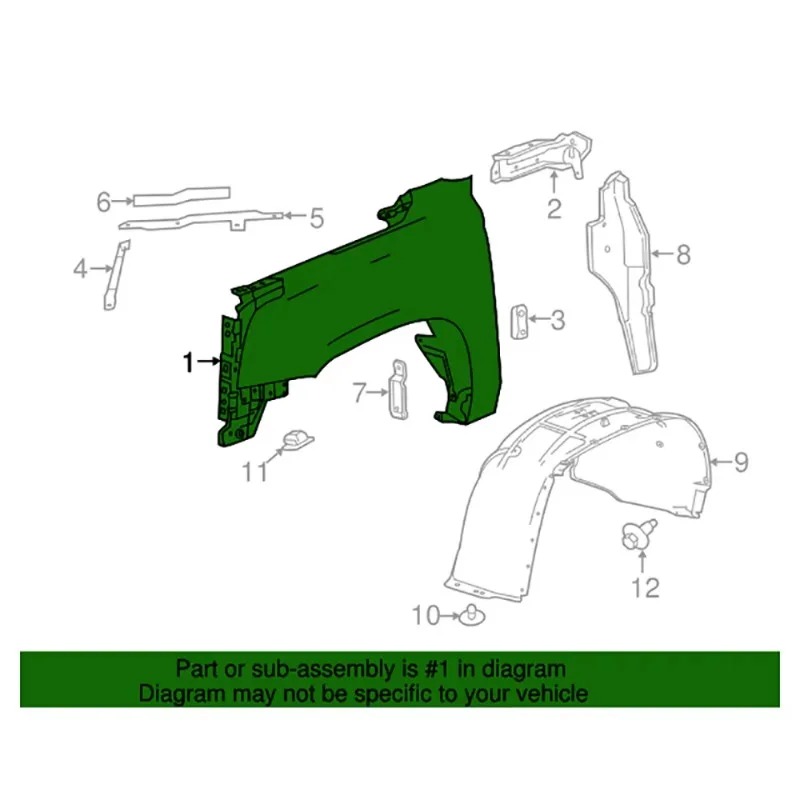 Hot Selling Replaced Steel Car Front Fenders for  Escalade Escalade ESV 2015-2020 84216913 84216914
